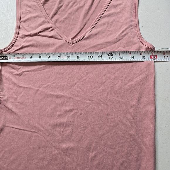 French Laundry Women's Sleeveless Pink Dusty Rose Tunic‎ Tank Top Size L XL NWT - Picture 4 of 7